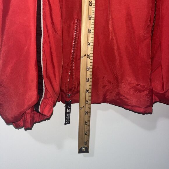 Vintage Starter Varsity Jacket Nebraska Windbreaker Track Athletic Red Men's 3X - Picture 4 of 9